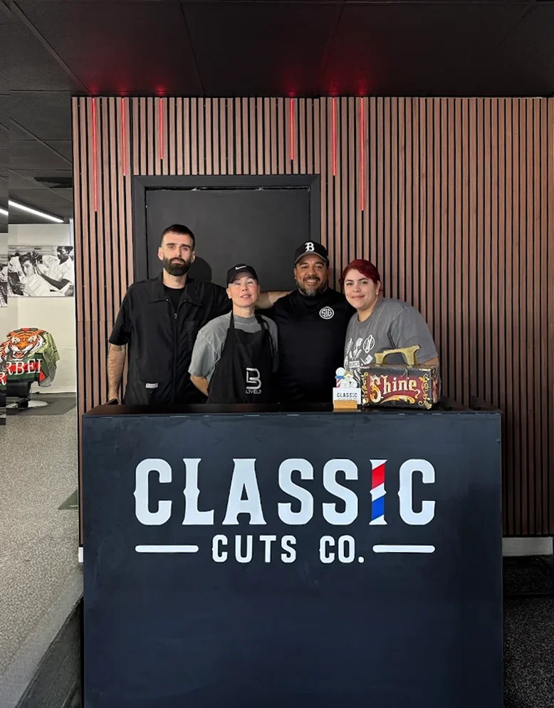 Inside the Classic Cuts Co. barbershop